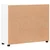 Vidaxl Strani šal s polico Bela 88,5 x 30,5 x 73 cm Konstruiran les