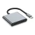 Adapter TECH-PROTECT HB08 HUB ADAPTER 4IN1 TYPE-C + USB2.0 + 2 x HDMI 4K 60HZ SPACE GREY (5906302368624)