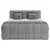 Boxspring Krevet Brisbane 180/200 cm , siva