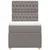 Vidaxl Box spring postelja z vzmetnico taupe 100x200 cm blago