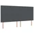 Vidaxl LED Box Spring Postelja Temno siva in bela 200 x 200 cm