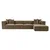 Atelier del Sofa Ugaona garnitura Sora 430x75x102cm Braon