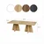 Hanah Home Klub sto Mushroom 180x40x42cm Hrast