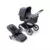 Bugaboo kolica Fox 3 Graphite ram, stormy blue