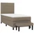 Vidaxl Box spring postelja z vzmetnico taupe 90x190 cm blago