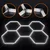 LED prigušiva plafonska svetiljka HEXAGON LED/240W/85-265V 5000K CRI 90 IP54 bela