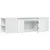 Zidni TV ormarić s LED svjetlima bijeli 135x31x39,5 cm
