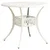 3-dijelni bistro set od lijevanog aluminija bijeli