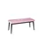 Hanah Home klupa Pera Bench, 105 cm, roze / crna