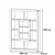 Hanah Home Polica 108x140x21,8cm Orah