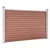 Vidaxl Vrtna ograja WPC 699x106 cm rjava