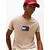 TOMMY HILFIGER Majica bež/mornarska/rdeča/bela