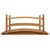 Vrtni most sivi 140 x 60 x 60 cm od masivne jelovine