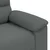 Vidaxl Dvosed temno siv 160x81x84 cm blago