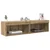Set TV komoda Zidne 2 pcs Umjetnički hrast 60 x 30 x 30 cm