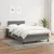 Vidaxl Box spring postelja z vzmetnico temno siva 120x200 cm blago