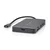 Nedis Nedis USB C adapter z več vrati HDMI RJ45 SD Micro SD USB C in USB A antracit