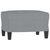 3-dijelni set sofa s jastucima svjetlosivi od tkanine