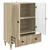 Kreveta Hrast sonoma 66 x 34,5 x 95 cm Konstruirano drvo
