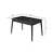 Aberto Design Trpezarijski sto Lotus 130x75x80cm Antracit