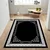 Conceptum Hypnose Tepih HM-CRP25-20, Pravougaoni, 140 x 220 cm, Crno-beli