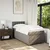 Vidaxl Box spring postelja z vzmetnico taupe 100x200 cm blago