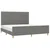 Vidaxl Posteljni okvir brez vzmetnice temno siv 160x200 cm blago