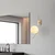 Opviq Zidna lampa Hilal-3822, 15x25x44cm, IP20, Zlatno-bela boje
