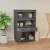 Visoka komoda siva 67 x 40 x 108,5 cm od masivne borovine