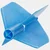 Pikado peresa ROBSON Plus Dart Flight/Shape Crystal Clear Black