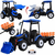 Traktor bager AKU s prikolicom plavi