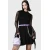 Ženska obleka KILLSTAR - Lana Skater - Black - KSRA009598