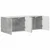 TV zidni ormar Zidne 2 pcs Betonski sivi 59,5 x 31 x 40 cm