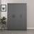 Hanah home Ormar Kale 135x190x52cm Antracit