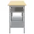Set radnog stola s policom 2 pcs Bež i siva 200 x 55 x 85 cm