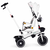 Ecotoys Tricikl za decu sa rotirajućim sedištem, gurajućim rukohvatom i tendom white ( WQL-186 WHITE )