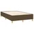 vidaXL Box spring postelja z vzmetnico temno rjav 120x200 cm blago