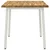 vidaXL 70 x 70 x 75 cm Masiven les akacije Bela Kvadrat