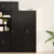 Highboard 2 pcs Crni hrast 80 x 42 x 185 cm