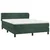 Vidaxl Box spring postelja z vzmetnico temno zelena 140x200 cm žamet