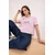 Trendyol Milla Ženska majica TWOSS26TS00190, Roze