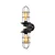 Opviq Zidna lampa 2 x E27 Socket, Crno-Zlatna