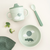 DONE BY DEER Set za jelo Foodie Happy Clouds Croco, Zeleni