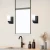 Opviq Zidna lampa E27 Socket, Crno-Bela