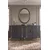 Hanah Home komoda Ilay 150, 150 cm, antracit / zlatna