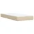 vidaXL vidaXL Box spring postelja z vzmetnico krem 80x200 cm blago, (21306002)