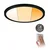 Paulmann 93102 - LED/16W IP44 prigušiva ugradno stropno svetlo AREO 230V prečnik 23 cm crna