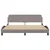 Vidaxl Posteljni okvir Dover taupe 180x200 cm blago