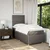 Vidaxl Box spring postelja z vzmetnico taupe 100x200 cm blago