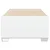 vidaXL Posteljni okvir bel 90x200 cm blago